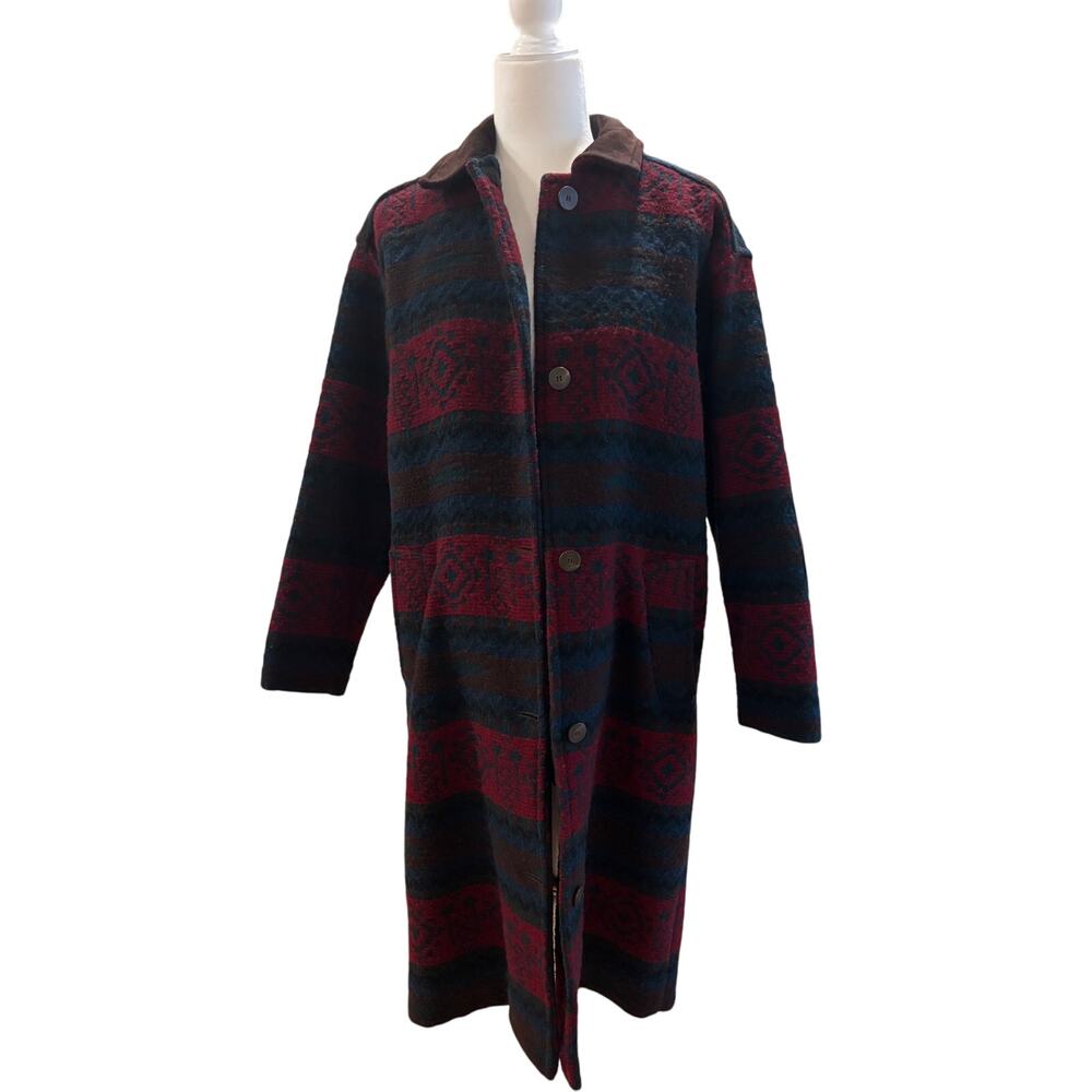 Vintage Woolrich Southwestern Coat - 84% Wool Size Small - Picture 5 of 5